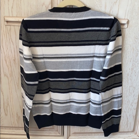 Energie (by Sixty) Striped V-neck Sweater - Picture 5 of 7